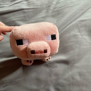 Minecraft pig plushie